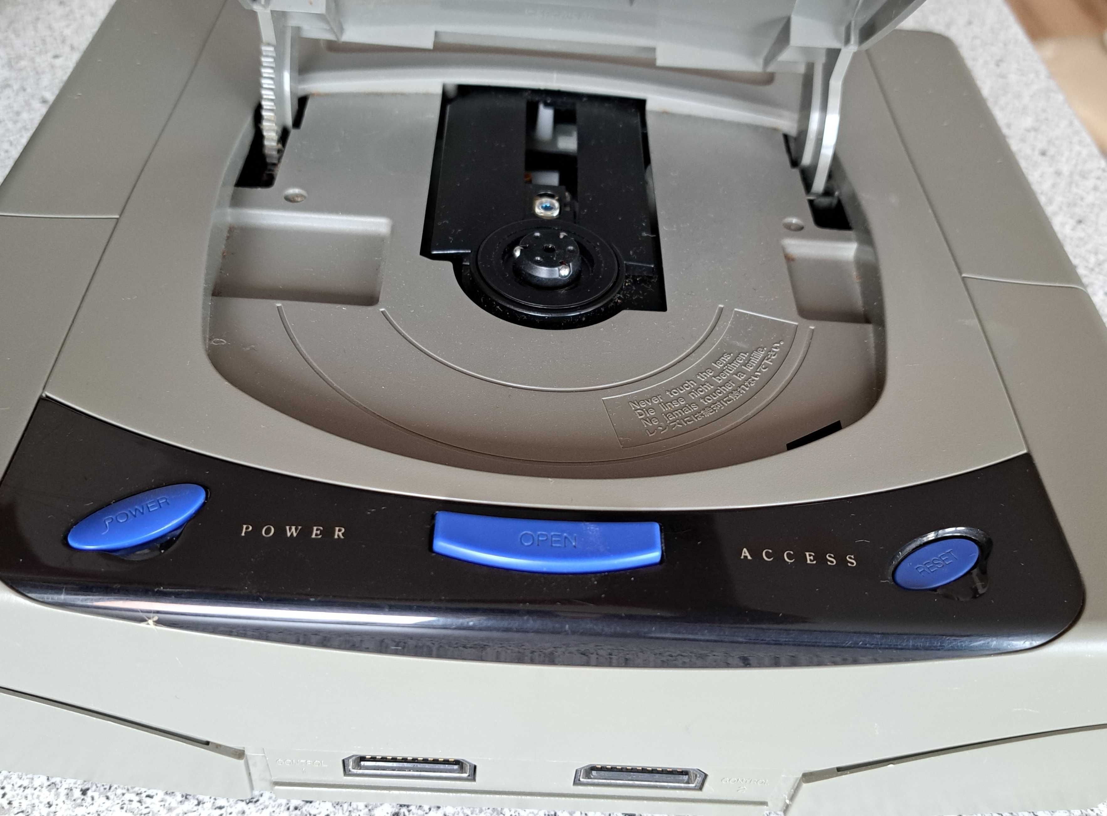Sega Saturn, japońska, sprawna, Bitfunx PSU, zestaw gotowy do gry