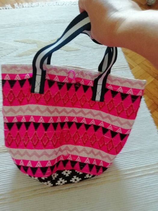 Torba torebka boho Warszawa Mokotów duża lato koszyk shopper haft