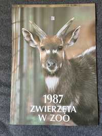 Kalendarz ze zwierzętami z PRL 1987r