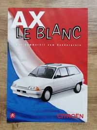 Prospekt Citroen AX Le Blanc