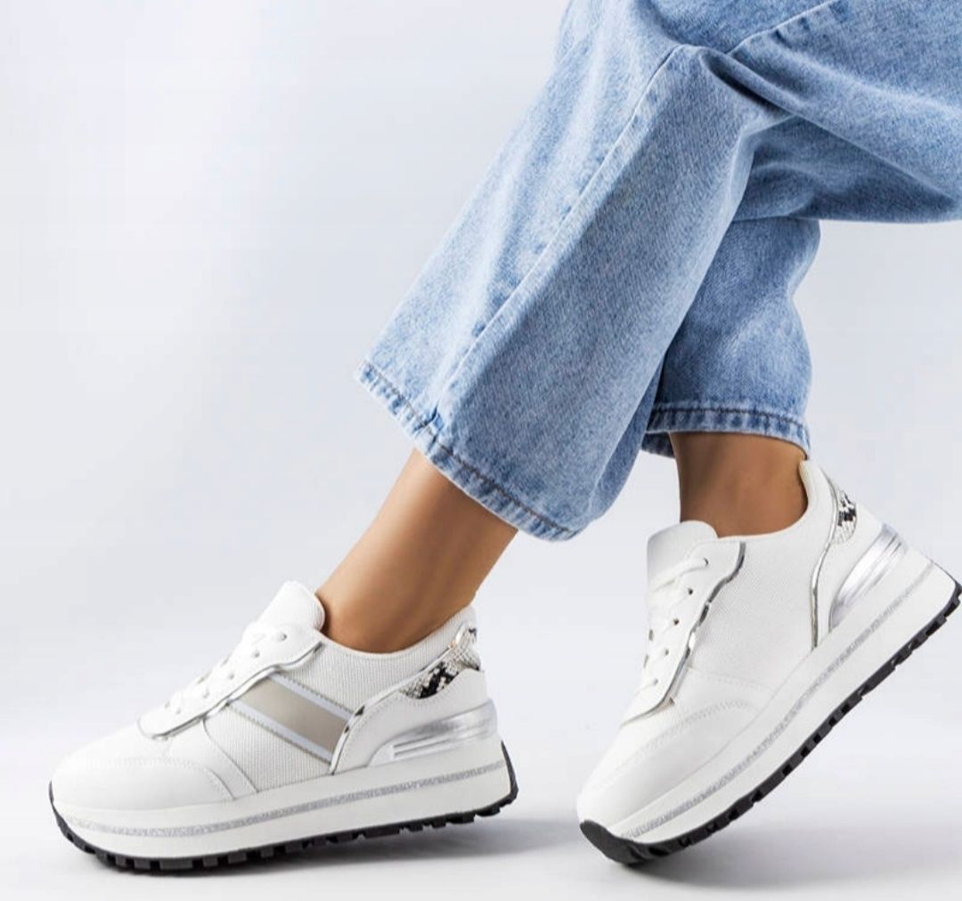 36 37 38 sneakersy 39 40 41 adidasy na platformie ze wstawkami lekkie
