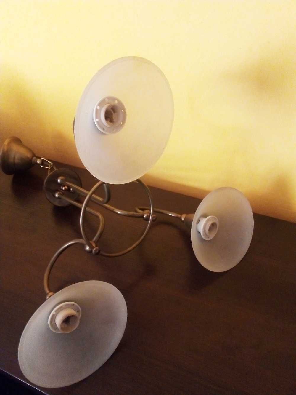 żyrandol Amplex mosiądz vintage retro