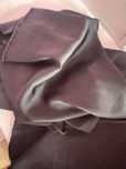 Czarna satyna armani tkanina material