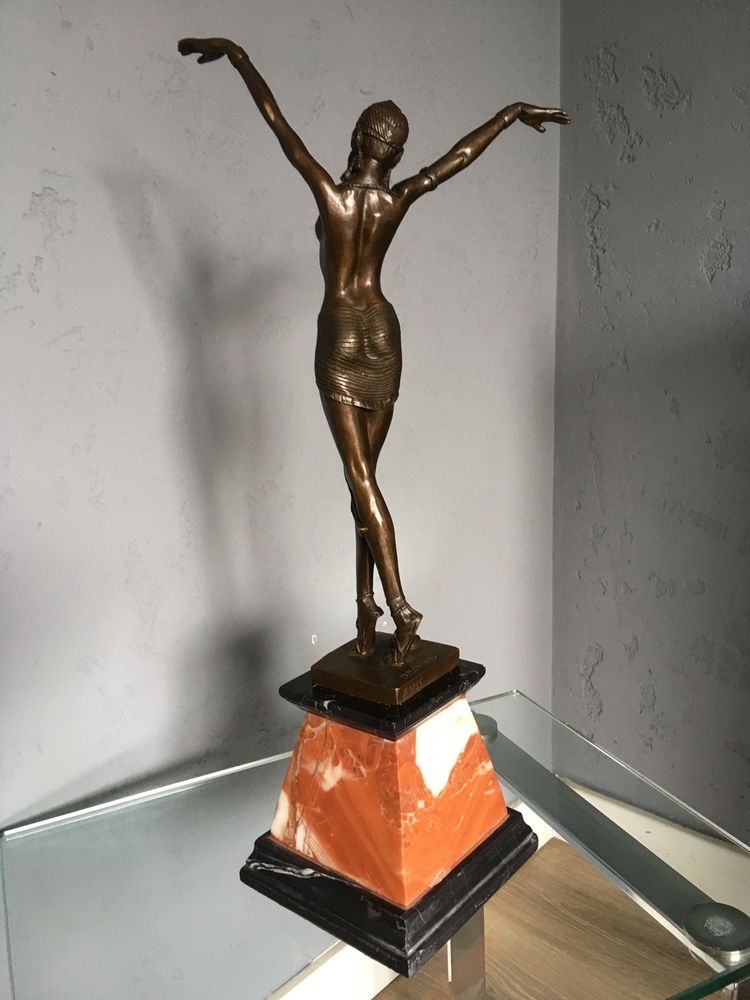 Demetre Chiparus figura rzeźba brąz Art Deco sygnowana