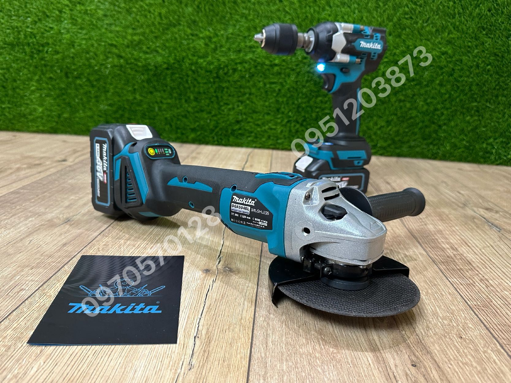 Набор 2/1 Makita Болгарка DGA504 + Гайковерт импакт DTW500 36V 8Ah