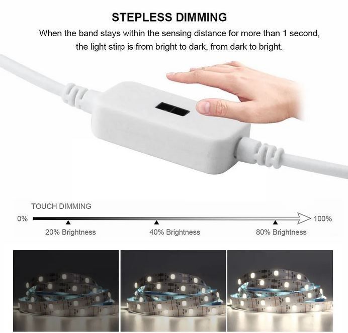 Світлодіодна стрічка LED підключення USB 2м