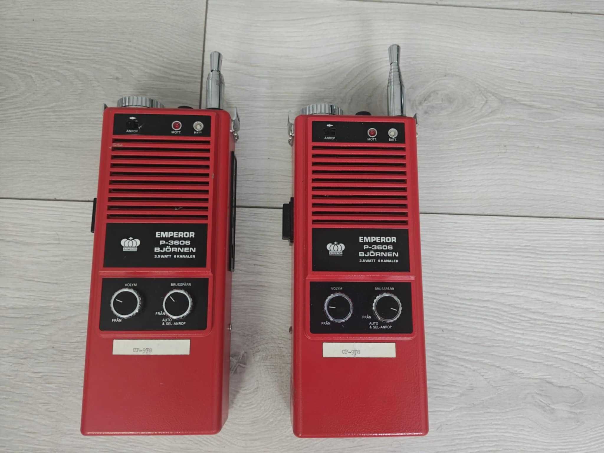 Zestaw krótkofalówek 2 x Emperor P-3606 (retro) i 2 x Chronox