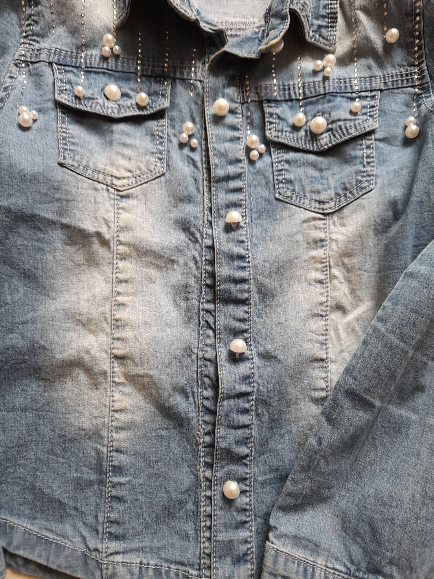 Koszula jeans roz 110 na 116