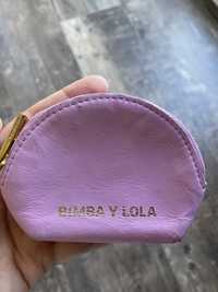 porta-moedas em pele cor-de-rosa Bimba y Lola
