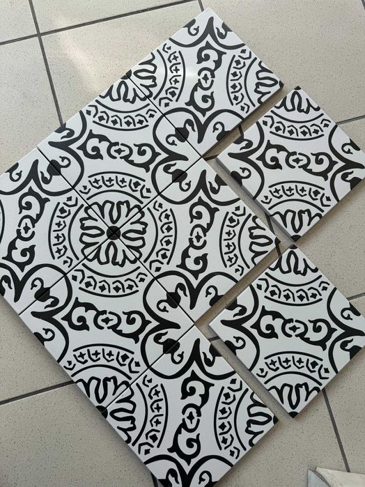 Płytki GRES Patchwork 20 X 20 Cigno Czarno Białe ATEM Gatunek 1 NOWOŚĆ