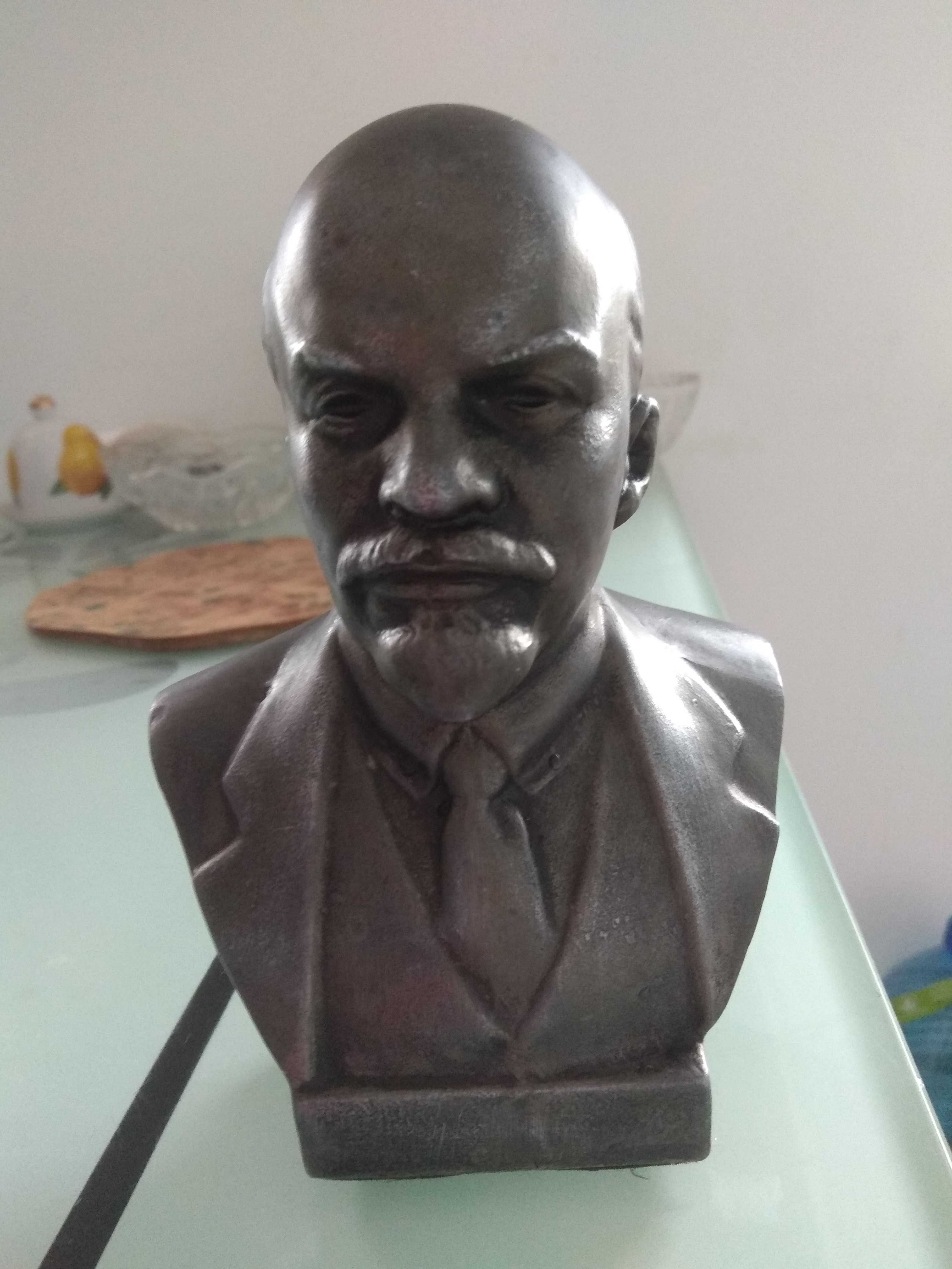 Бюст Ленина метал силуминовый