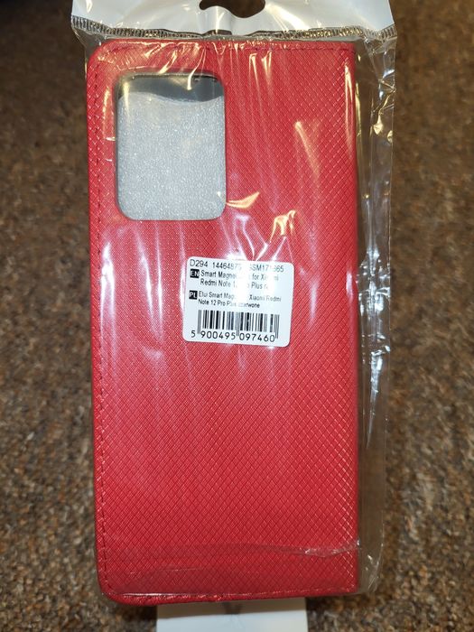 Futerał zamykany Xiaomi Redmi Note 12 Pro Plus - czerwony