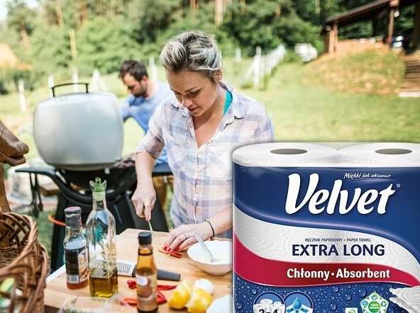 Ręcznik papierowy Velvet Extra Long 10 opak a'2 (22m) 2-war *celuloza