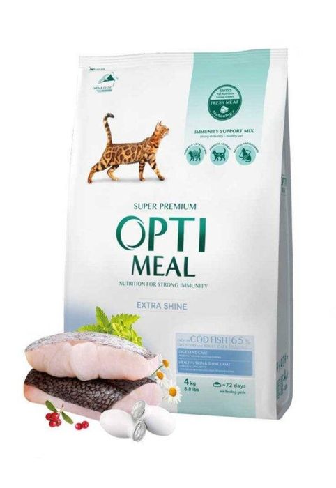 Сухий корм для котів Оптіміл Тріска 10кг