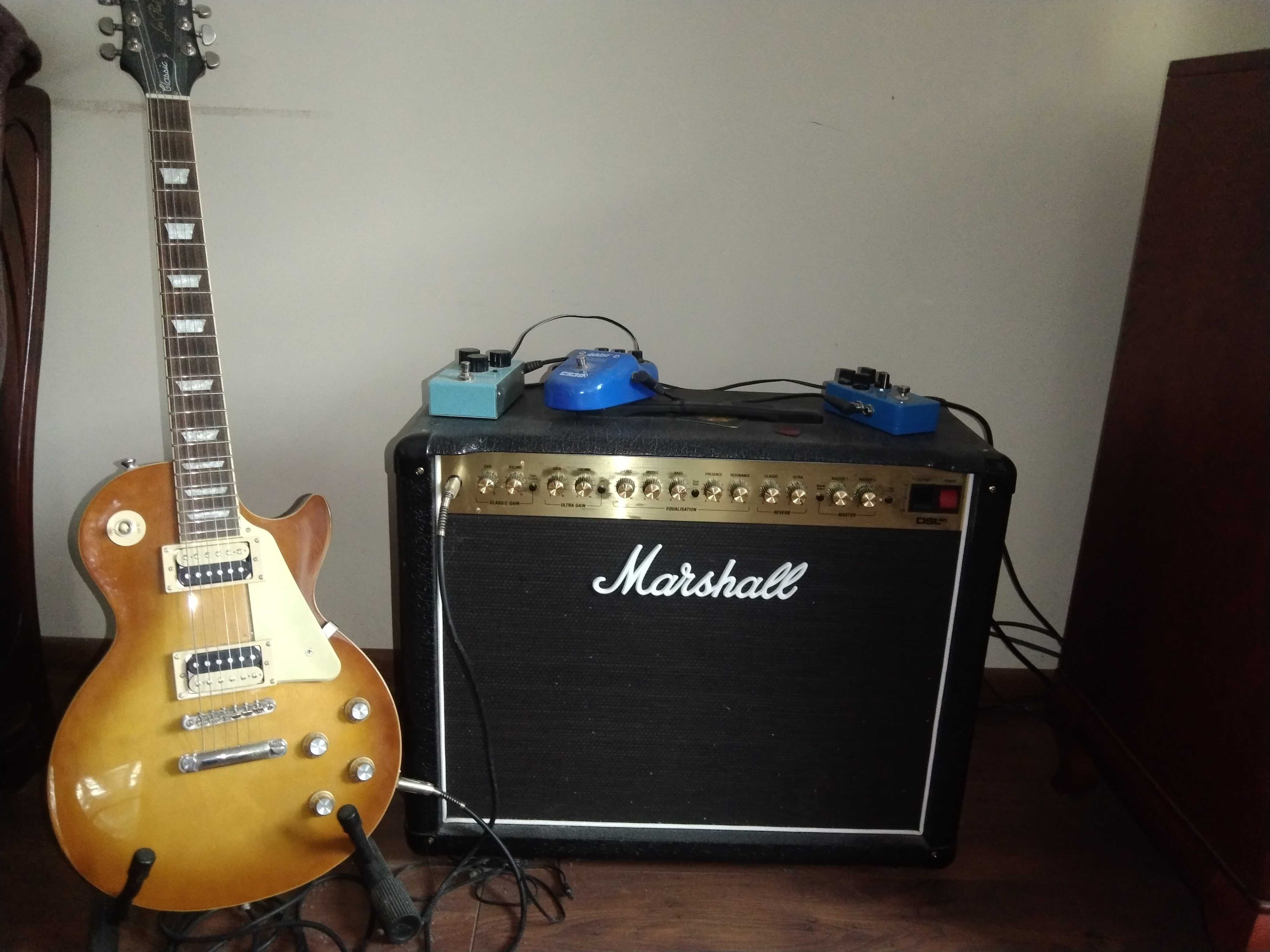 Gitara Epiphone classic Marshall DSL 40 CR zestaw