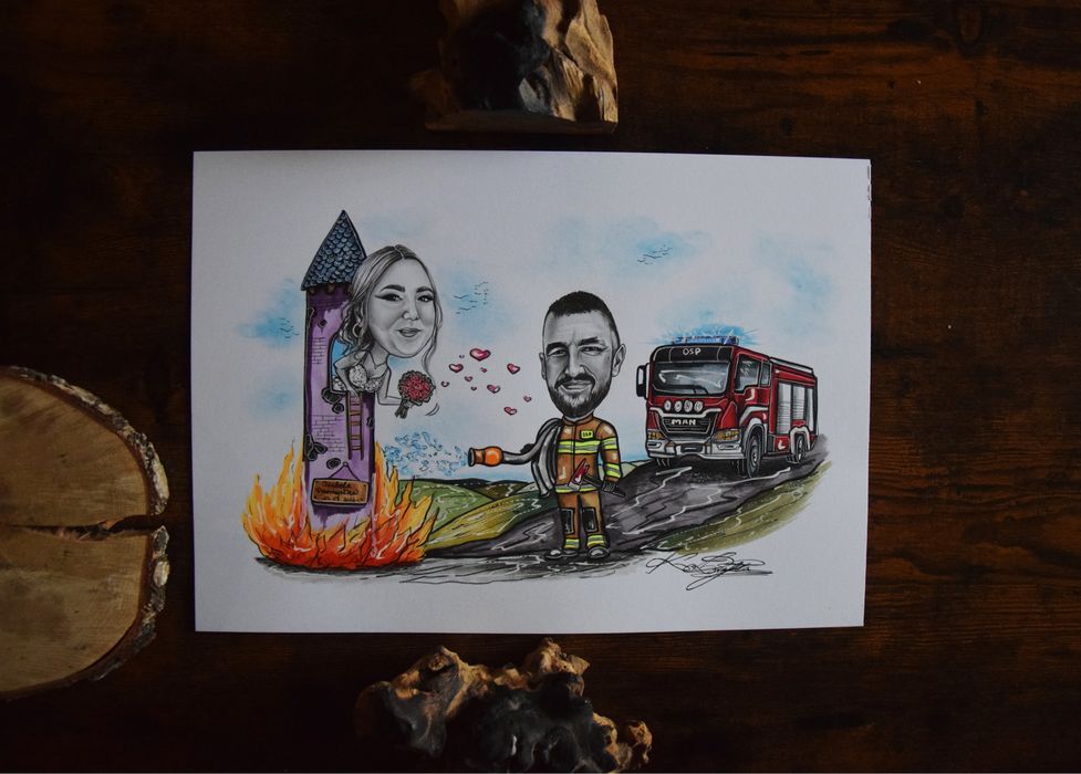 Karykatury na zamówienie ! Spersonalizowany prezent dla bliskich !