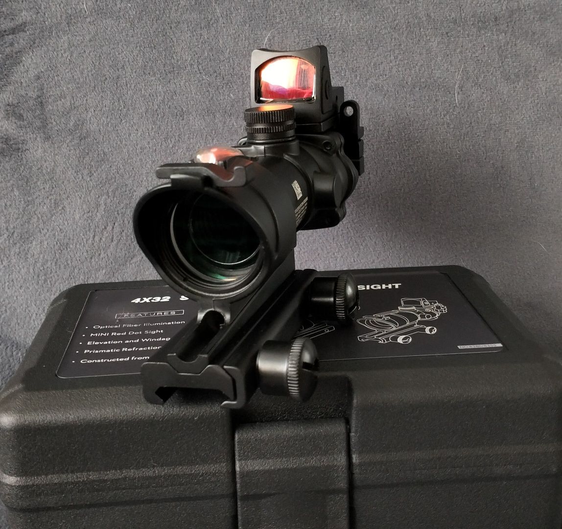 Приціл оптичний Trijicon ACOG 4x32 + коліматор RMR 3.25 MOA