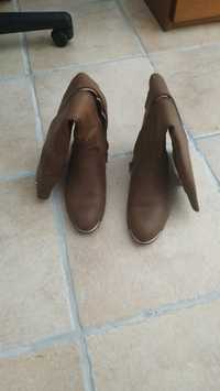 Botas senhora castanhas