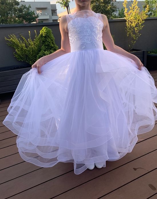 Sukienka  biala komunia