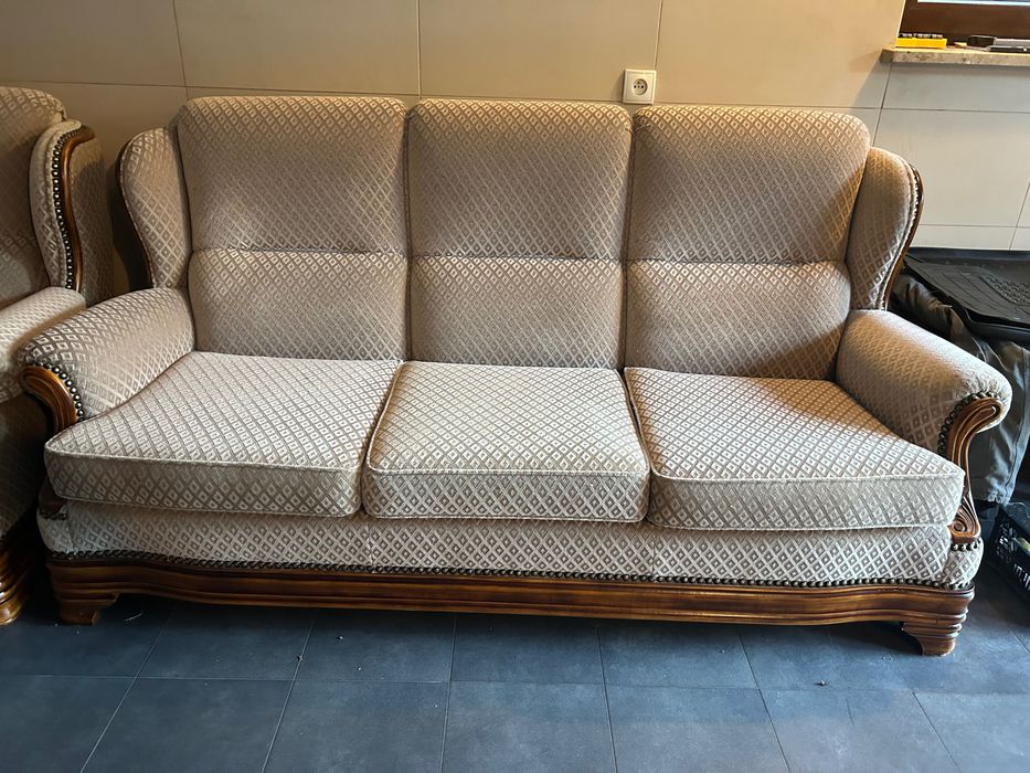 Sofy 3 i 2 osobowe  komplet - styl ludwikowski