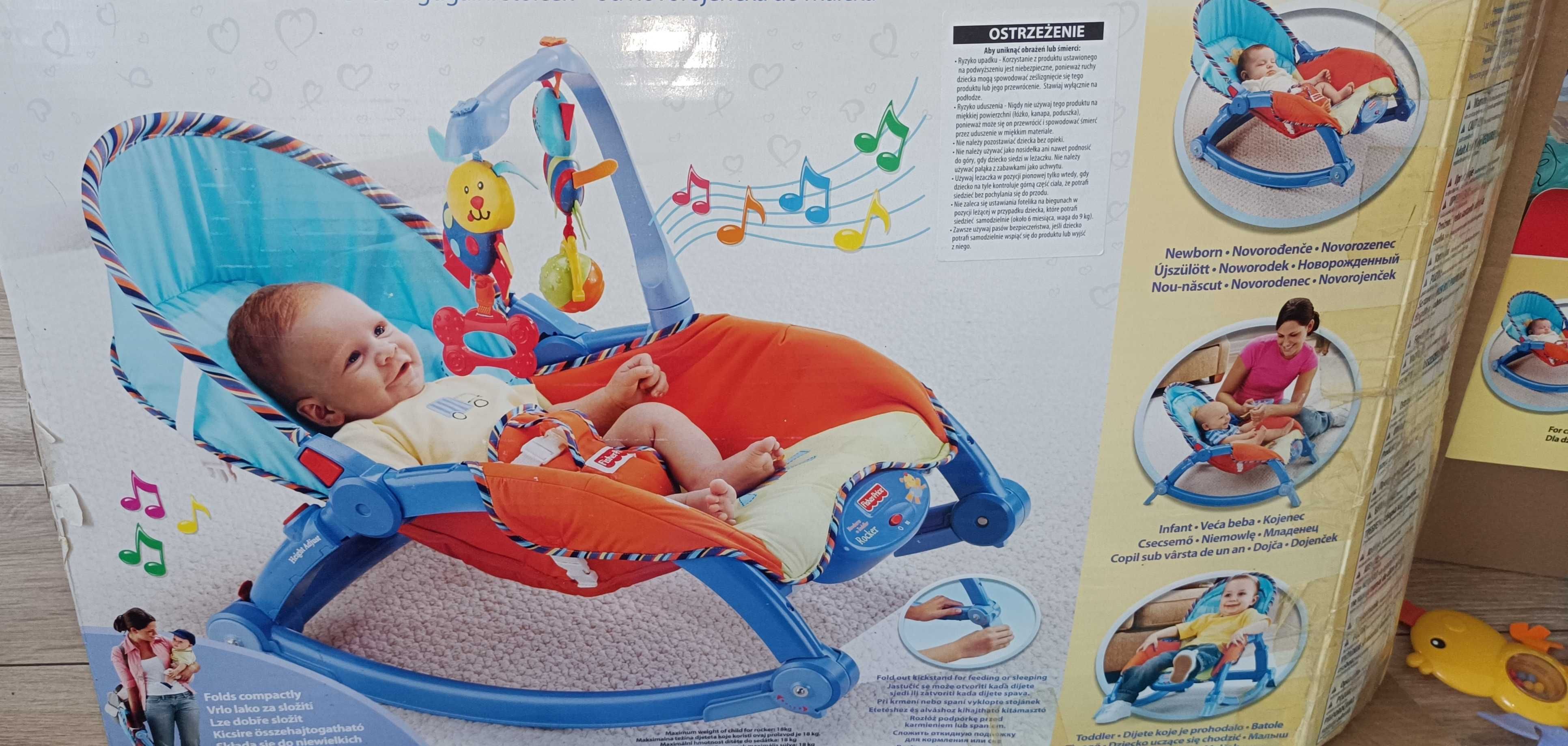 Leżaczek Bujaczek Fisher Price 3w1