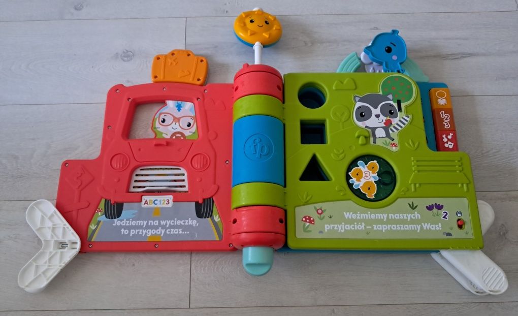 Zabawka Giga książka Fisher Price oryginalne pudełko