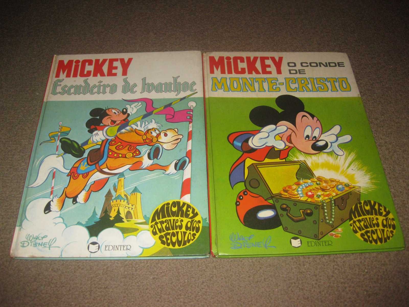 2 Livros de Banda Desenhada Vintage do Mickey