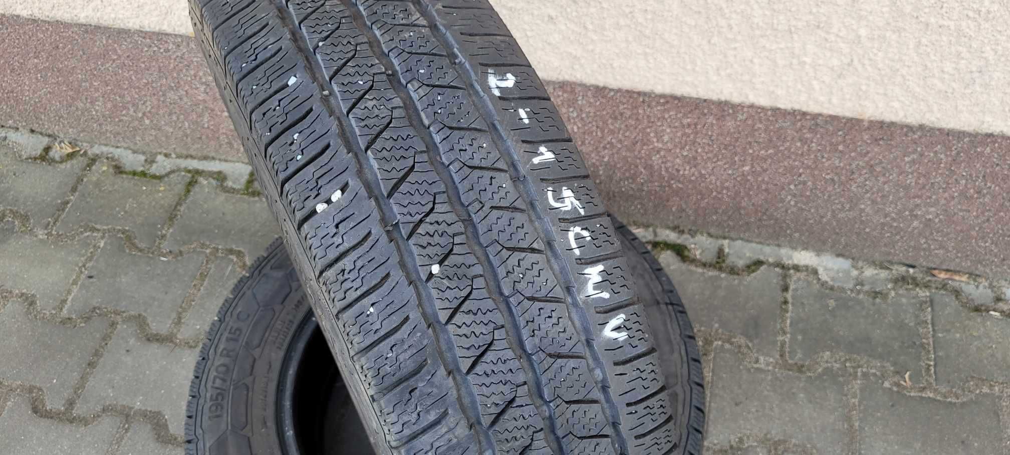 2 opony zimowe 195/70 R15C 104/102R CONTINENTAL Van Contact Winter