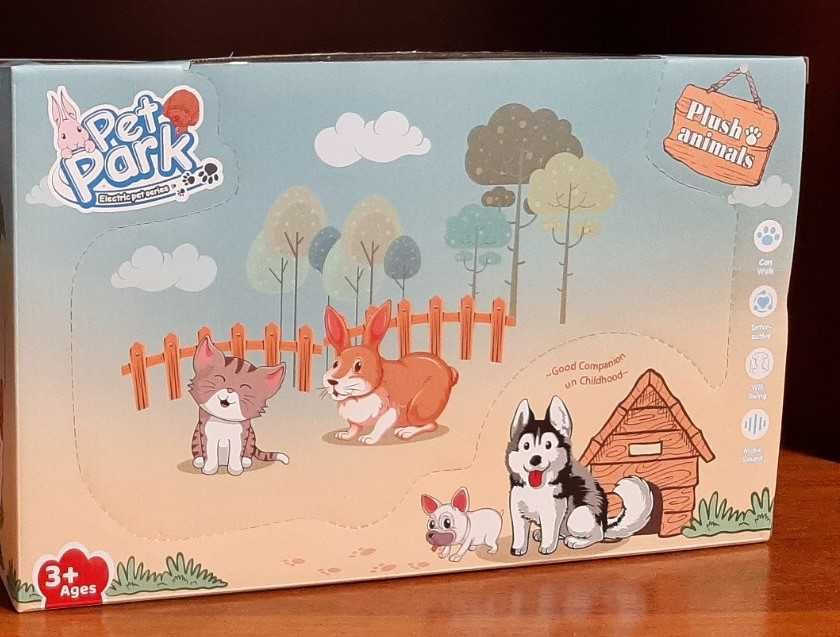 М'яка інтерактивна собачка - ходить, танцює, звуки, є миска і кісточка