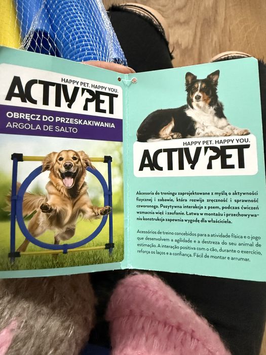 Przeszkoda dla psa obrecz