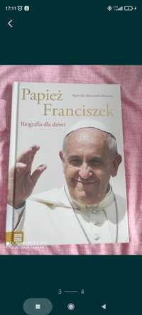 Prezent komunijny Papież Franciszek Agnieszka Skórzewska Skowron Biogr