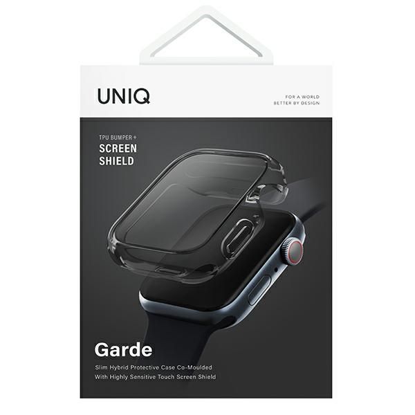 UNIQ etui Garde Apple Watch Series 7/8/9 45mm. szary/smoked grey