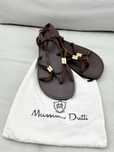 Brązowe zamszowe sandały Massimo Dutti 40