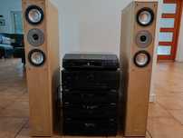 kompletna wieża stereo Kenwood z gramofonem Dual