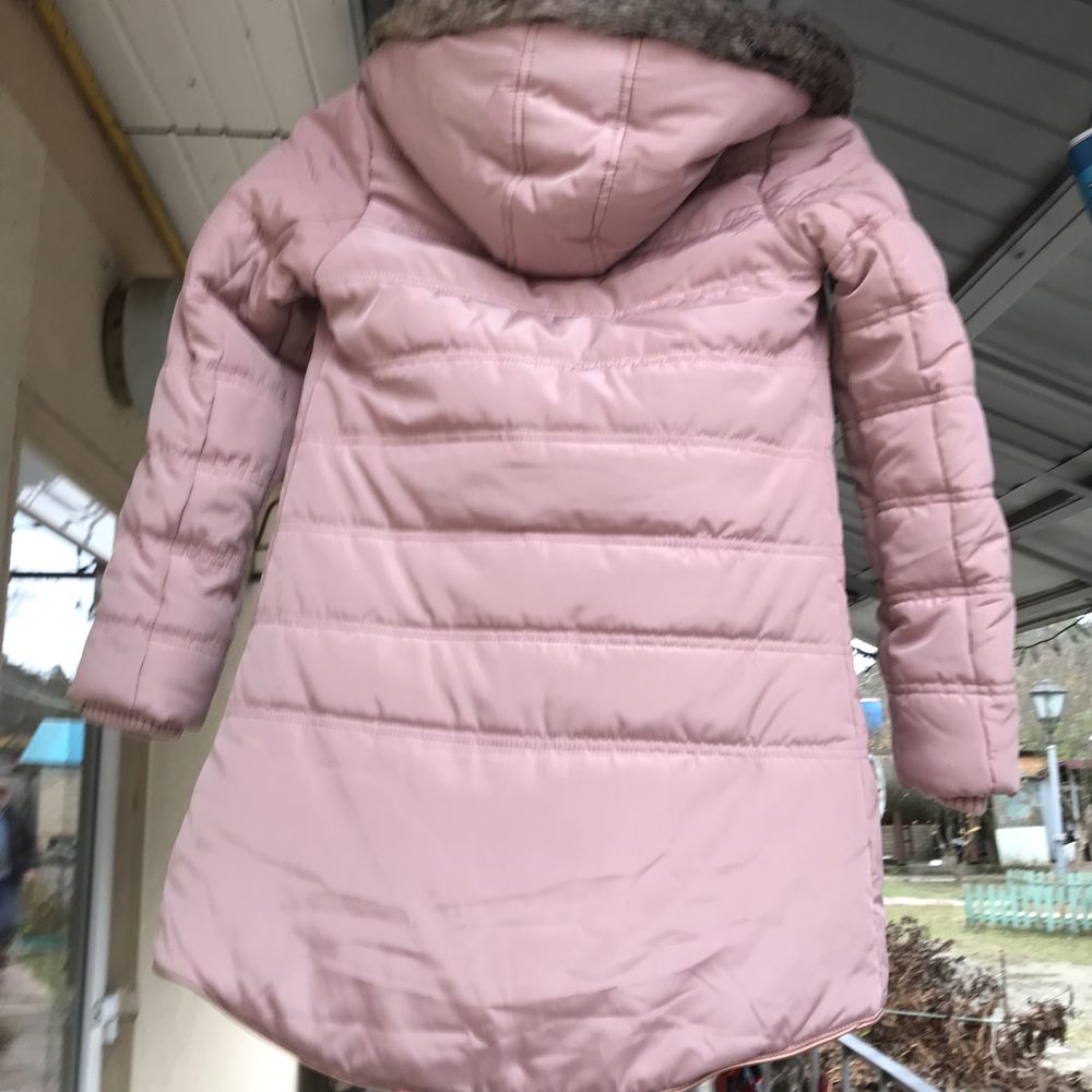 Куртка пальто зимове дитяче 134 140
