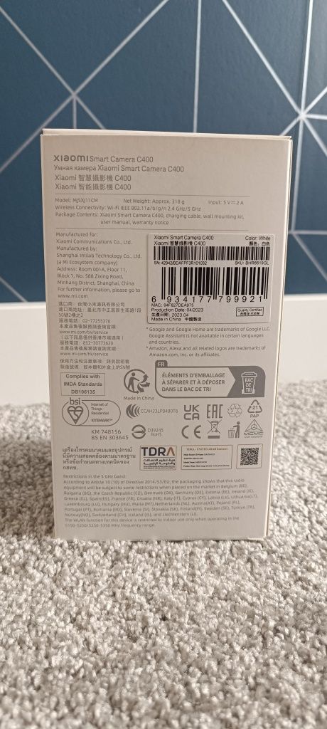 Kamera Xiaomi C400 urządzenie rejestrujące audio video