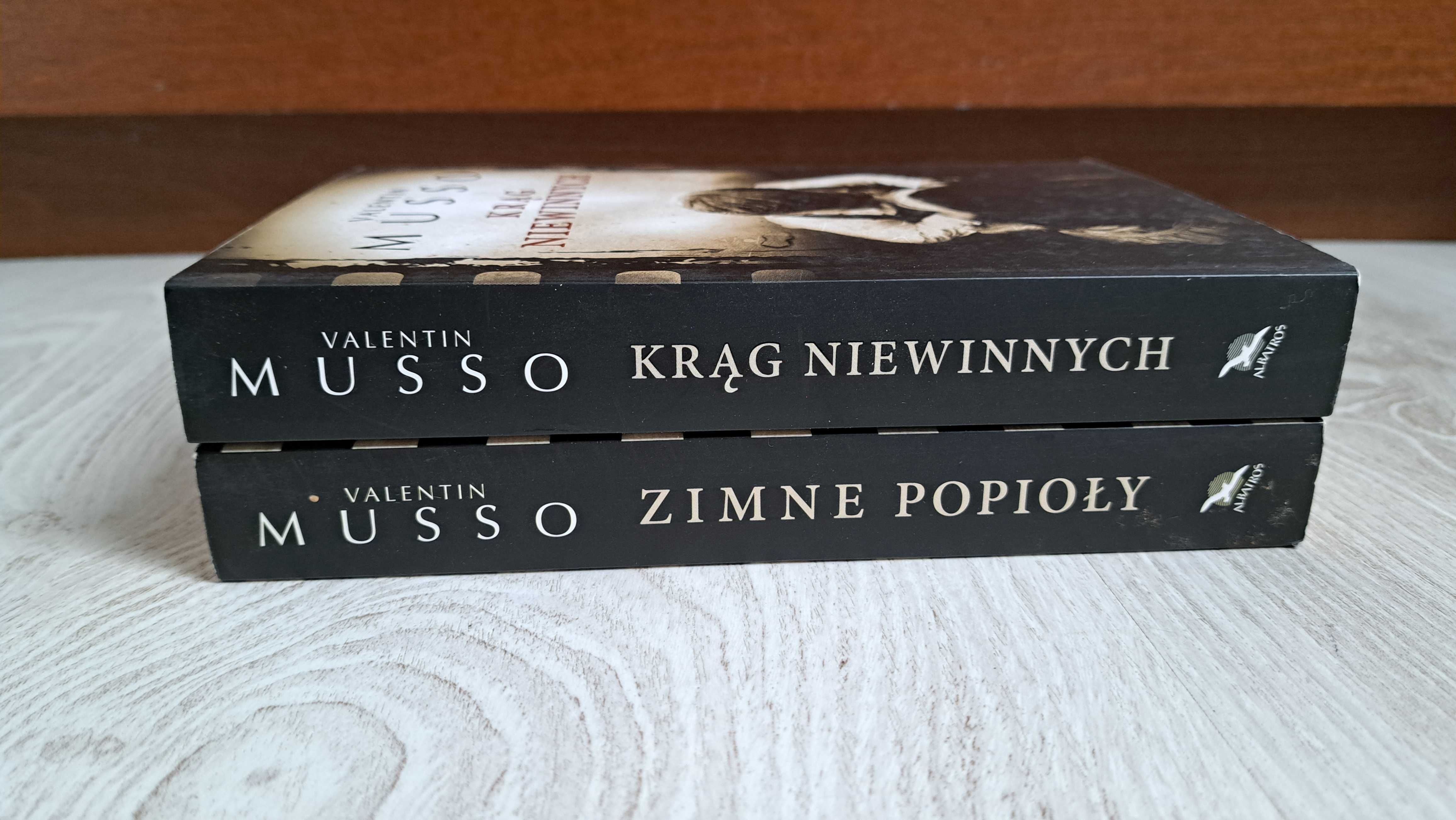 2x Valentin Musso Zimne popioły + Krąg niewinnych   BDB