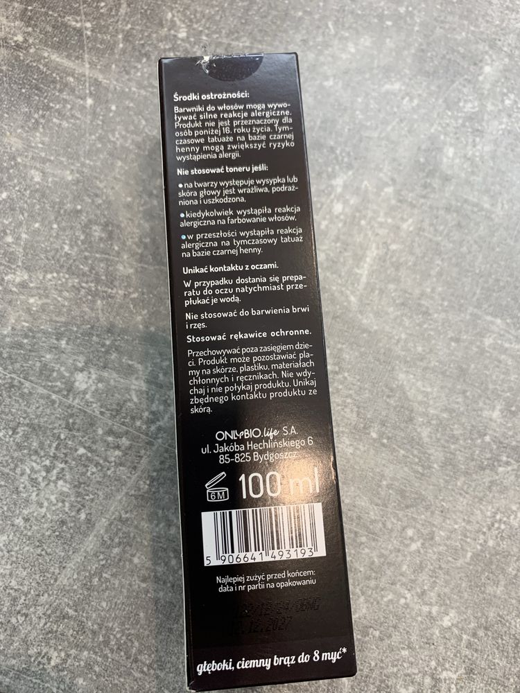 Toner only bio espresso ciemno brązowy odcień 100ml