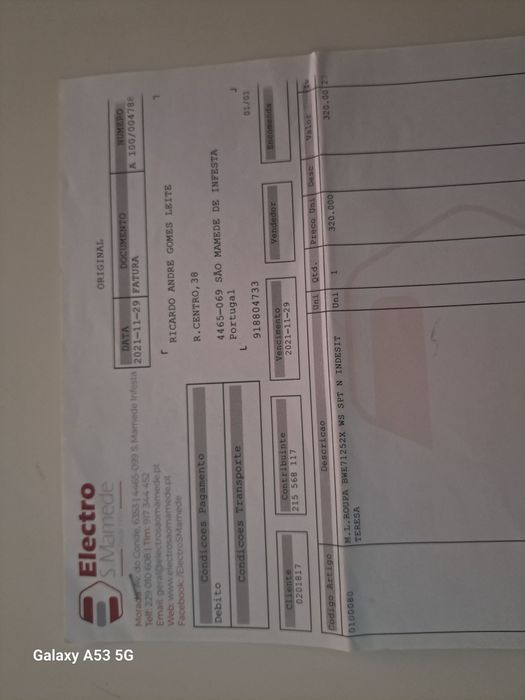 Maquina de lavar roupa Indesit