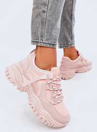 Sneakersy Na Koturnie Bains Pink