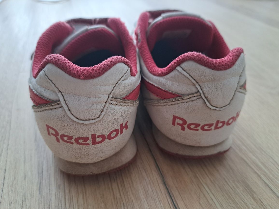 Reebok adidasy buty na rzepy białe różowe rozmiar 28 wkładka 17,5 cm