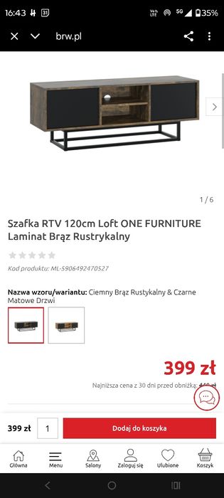 Szafka pod telewizor