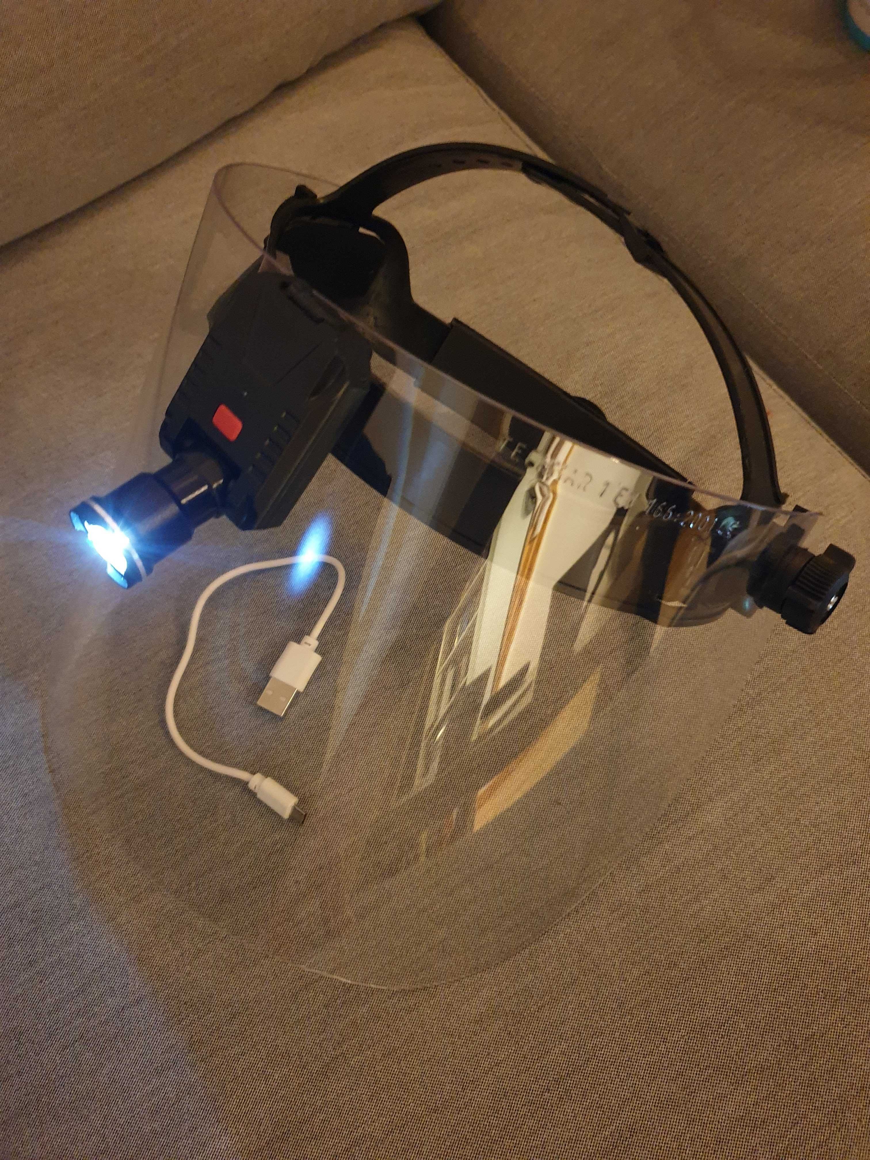 Bezprzewodowa Lampa Czołowa  typu Clar
LED medyczna, gratis wysyłka