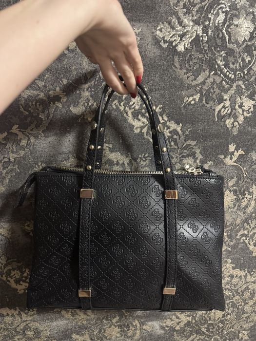Кожаная сумка шкіряна guess