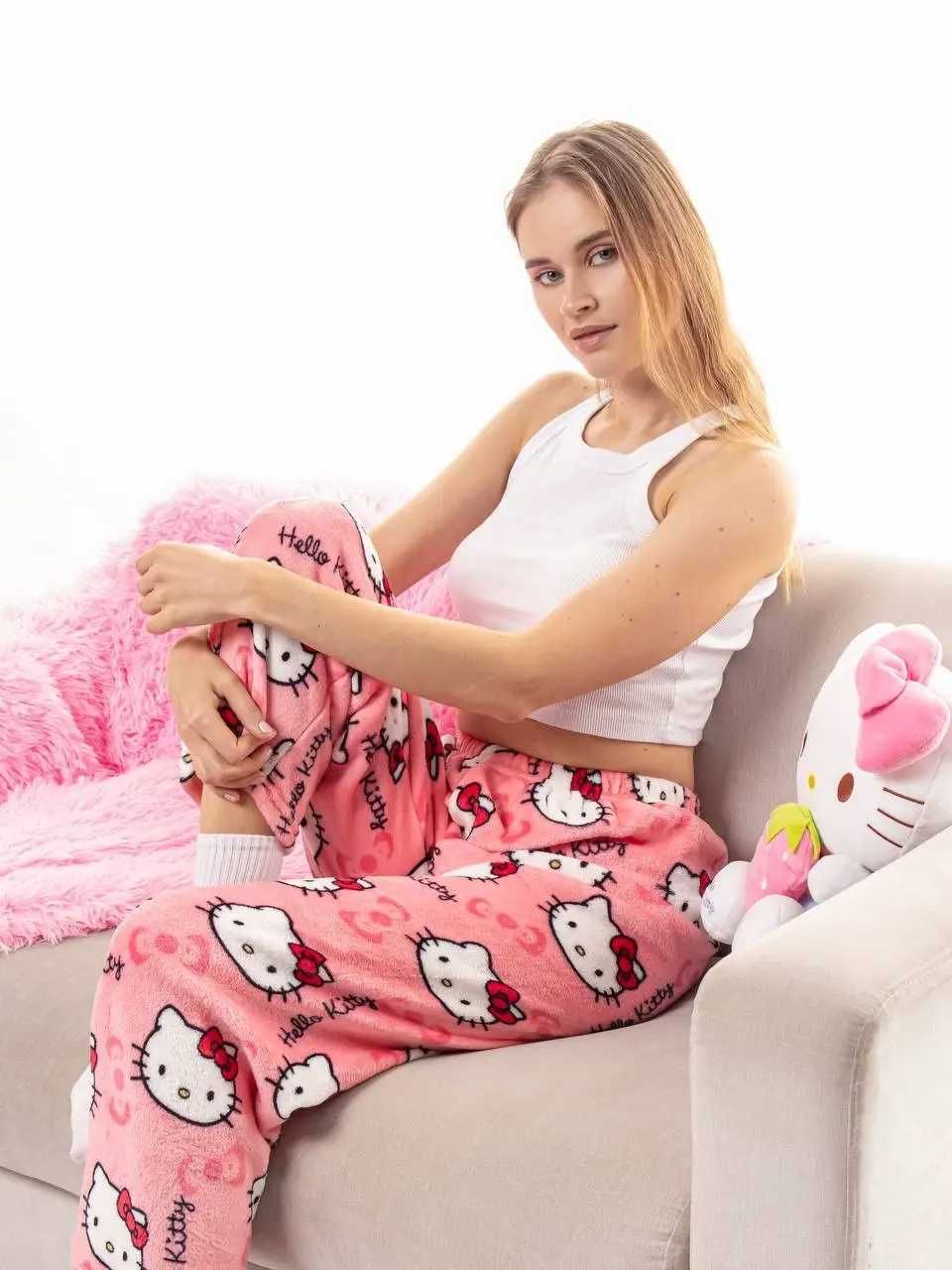 Піжамні штани Hello Kitty (нові) розмір L