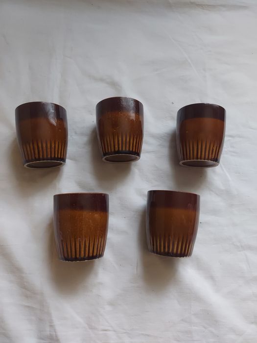 Ceramiczne kubki tulowice prl vintage