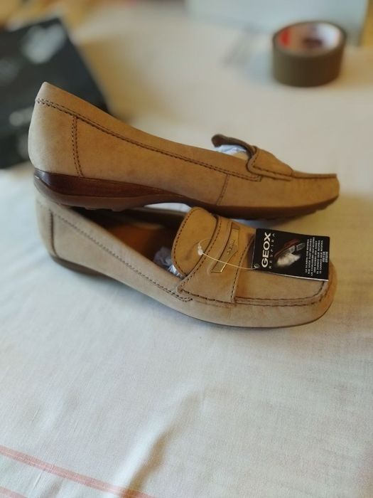 Мокасини нубук Geox