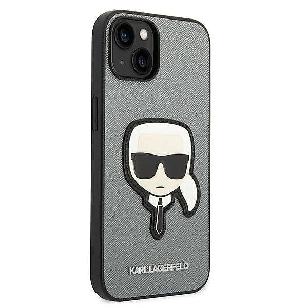 Etui Karl Lagerfeld Saffiano Karl's Head Patch na iPhone 14 Plus - sre