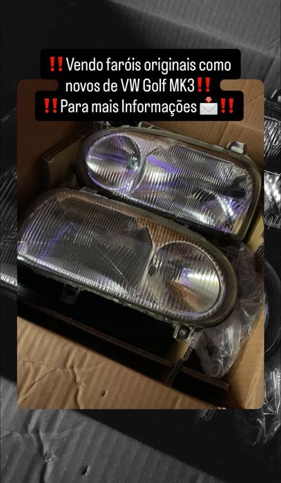 Faróis originais vê golf 3 como novos!