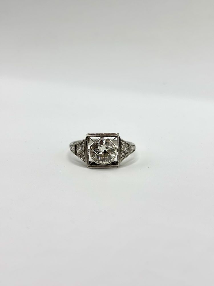 Pierścionek Art Deco Brylant 1,63ct lata 30. XX w.